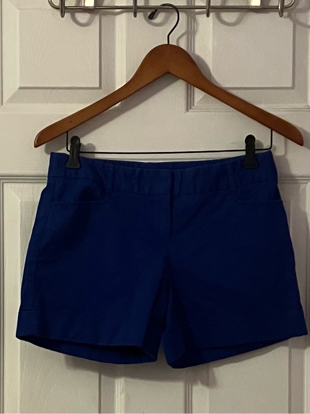 Express Women's Blue Tailored Cotton Shorts